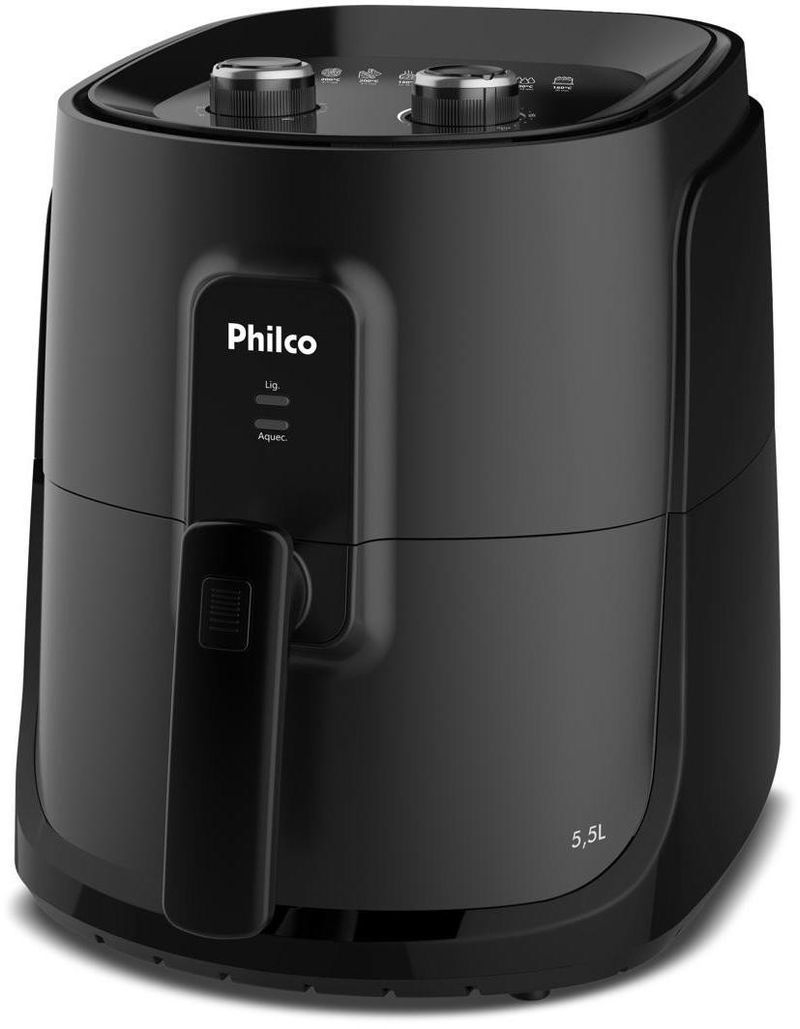 Fritadeira-Eletrica-Air-Fryer-Philco-55L-PAF55-Preto-110V