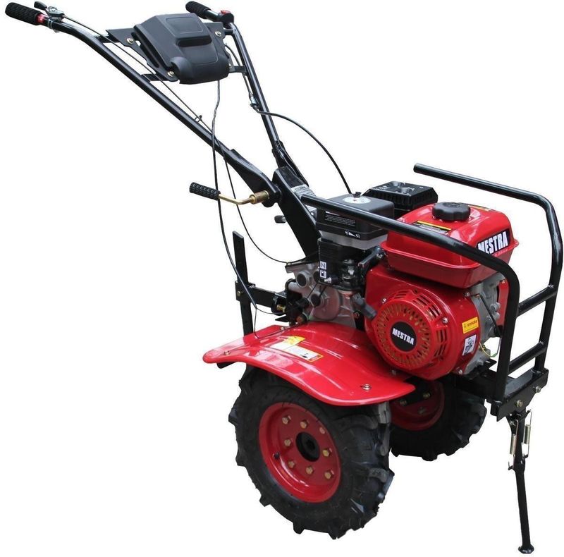 Motocultivador-a-Combustao-Gasolina-Mestra-Mm900-4-Tempos-7hp-ComAmortecedor-e-Grade-de-Protecao