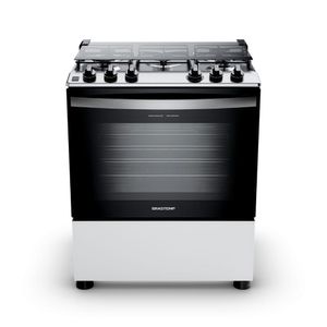 Fogão Brastemp 5 Bocas Mesa Inox BFS5NDB Branco Bivolt