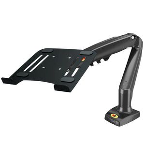 Kit Suporte Articulado De Mesa Pistão A Gás F80 Nb + Bandeja Apoio Notebook Nbh-1