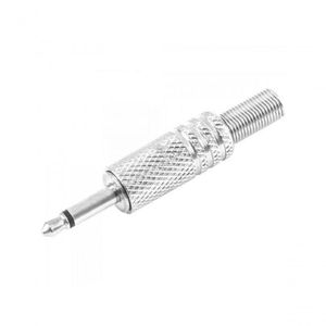 Plug P2 Mono Níquel Com Mola Pgpd0005 Prata Storm Pct 50