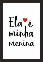 Quadro Decorativo Kapos Ela E Minha Menina 22x32cm-ns_157404_1