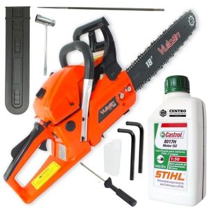 Motosserra Vulcan Vsl550 2T 55Cc 3Hp Sabre 18" + Óleo Stihl