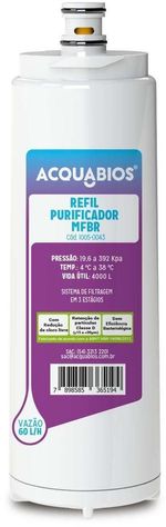 Refil Filtro de Água Para Torneira Acquabios MF Branco-ns_156822_1