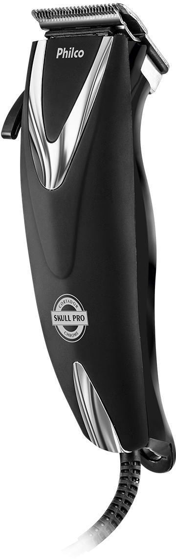 Cortador-de-Cabelos-Philco-PCR12CR-Skull-Pro-Chrome-9-Em-1-Preto-110V