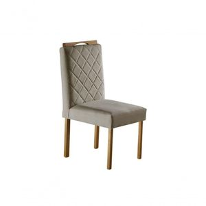 Cadeiras Para Mesa De Jantar Madeira Maciça - Cristal - Móveis Mundial