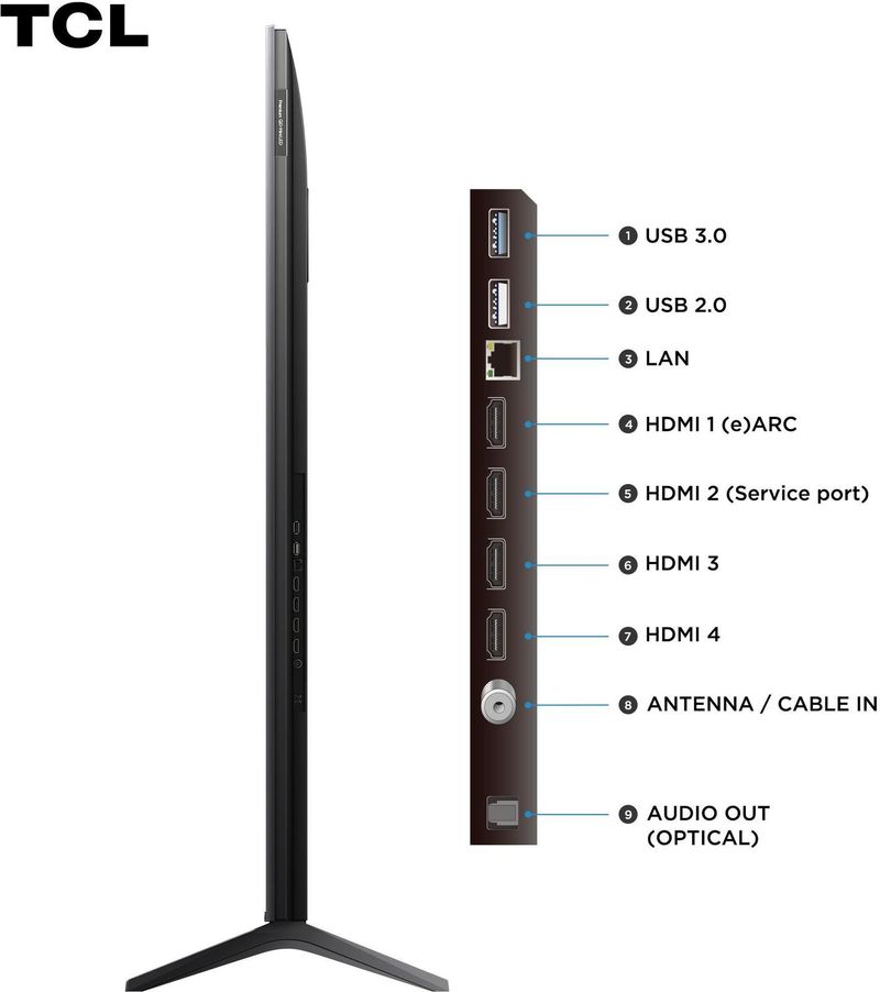 Smart TV TCL ADVANCED 4K Qled-Mini LED TV 55 C6K GOOGLE TV, Comandodevoz, Alexa, design sem bordas-ns_222285_3