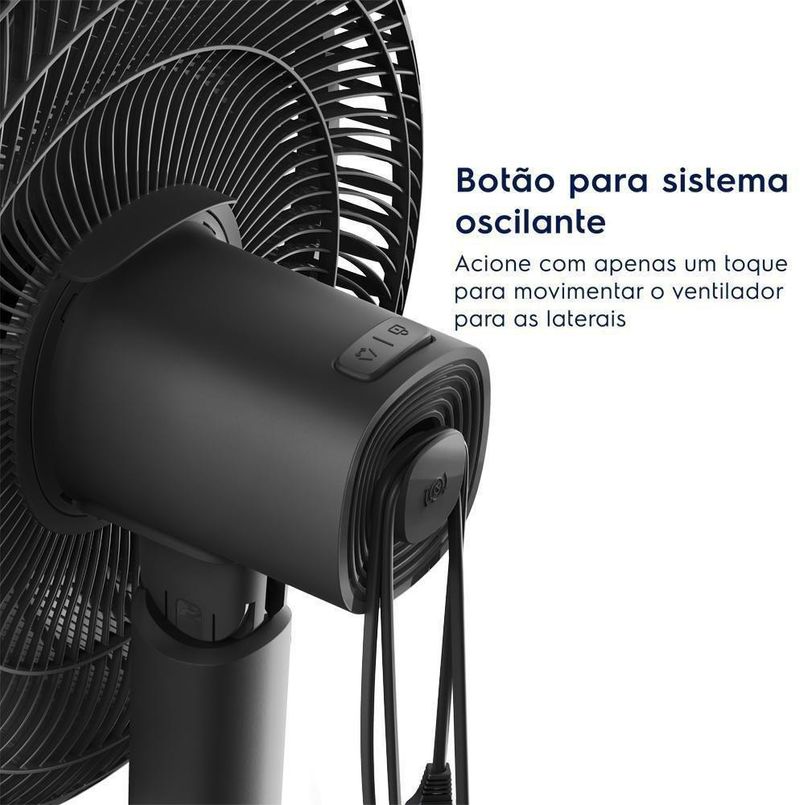 Ventilador Electrolux de Coluna EFS40 Efficient Duo Force Air + Cinza 6pás 40cm 220V Cinza Escuro-ns_223294_7