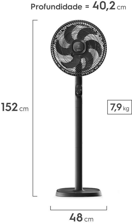 Ventilador Electrolux de Coluna EFS40 Efficient Duo Force Air + Cinza 6pás 40cm 110V Grafite-ns_223293_6