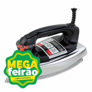 Ferro de Passar Roupa Elétrico a Seco Black Decker VFA 1110 110V