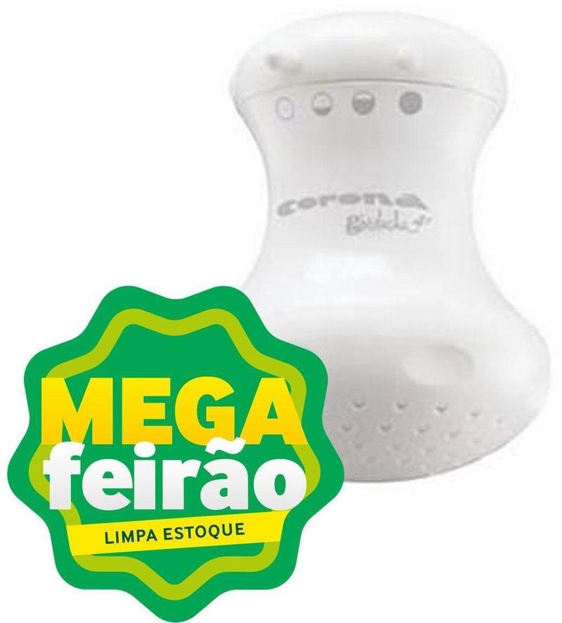 Chuveiro Elétrico Corona Gorducha 4 Temperaturas Branco 5450W 110V--ns_26433_1