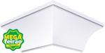 Canto Forro PVC Externo Plasbil Nobre Branco Pacote com 4 Unidades-ns_23253_1