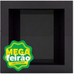 Nicho Decorativo Para Banheiro em Porcelanato Black Polido 36x36x11cm-ns_147209_1