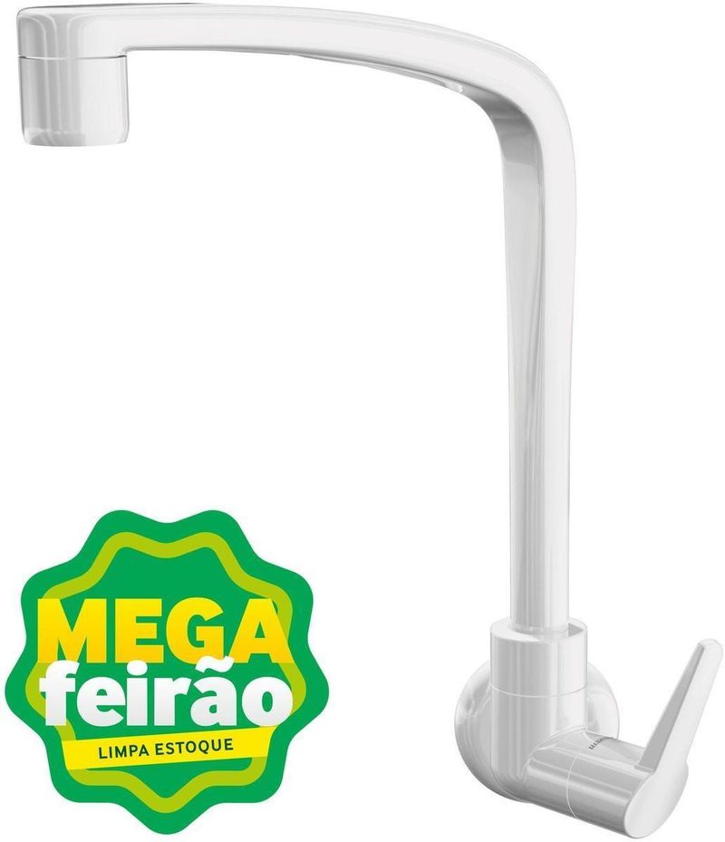 Torneira Pia Cozinha Lorenzetti de Parede Fitt 1168 Branca-ns_155402_1