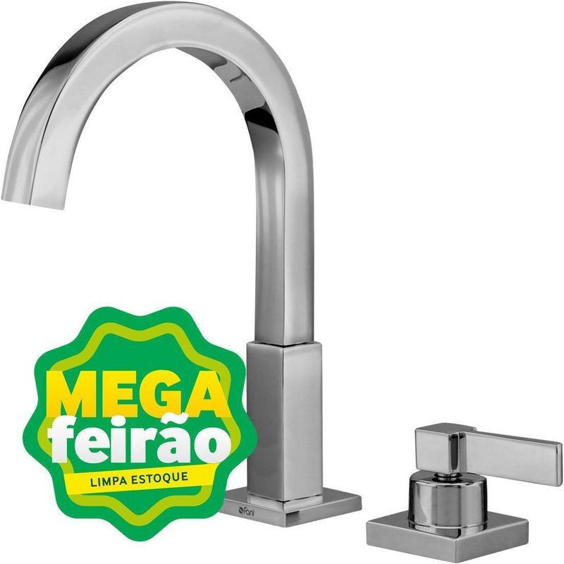 Torneira Misturador Pia Banheiro Fani de Mesa Bica Alta 1877 Cromado Tipo 2-ns_194055_1