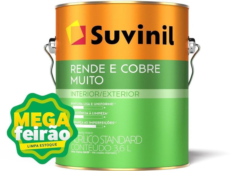 Tinta Acrílica Suvinil Rende e Cobre Muito Branco IP31 3,6 Litros-ns_196537_1