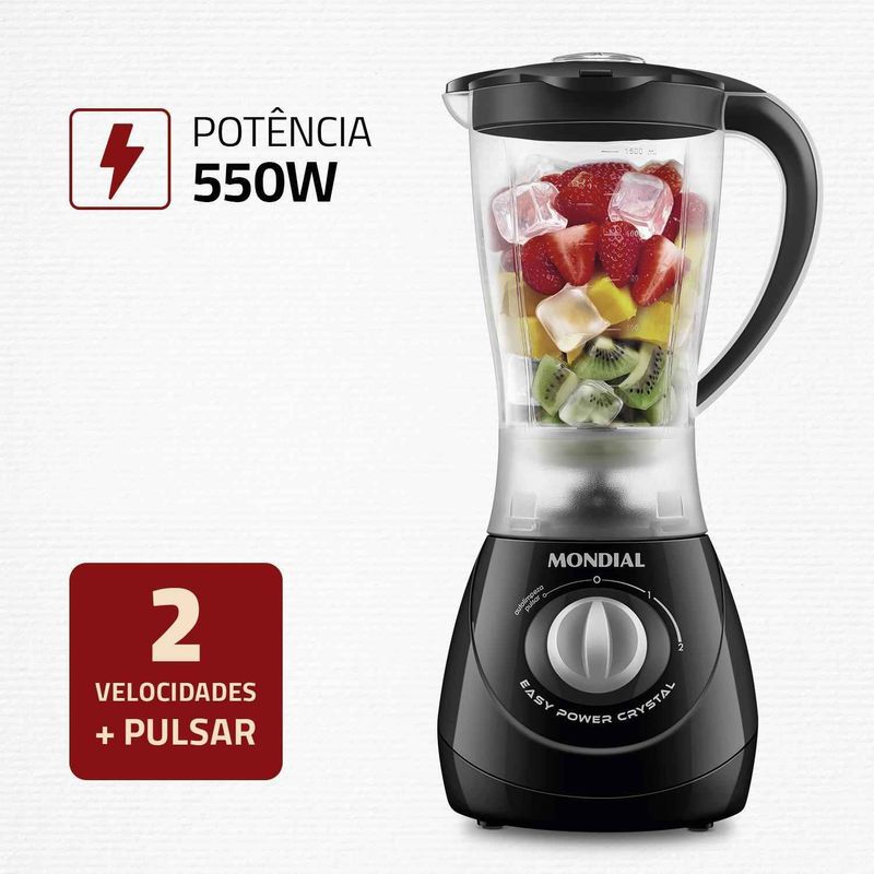 Liquidificador Easy Power Mondial Preto 550W 110V - L-550-BC-ns_223431_2