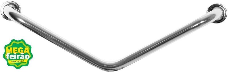 Barra de Apoio Para Banheiro Curva Sicmol Alumínio 60Cm-ns_75580_1