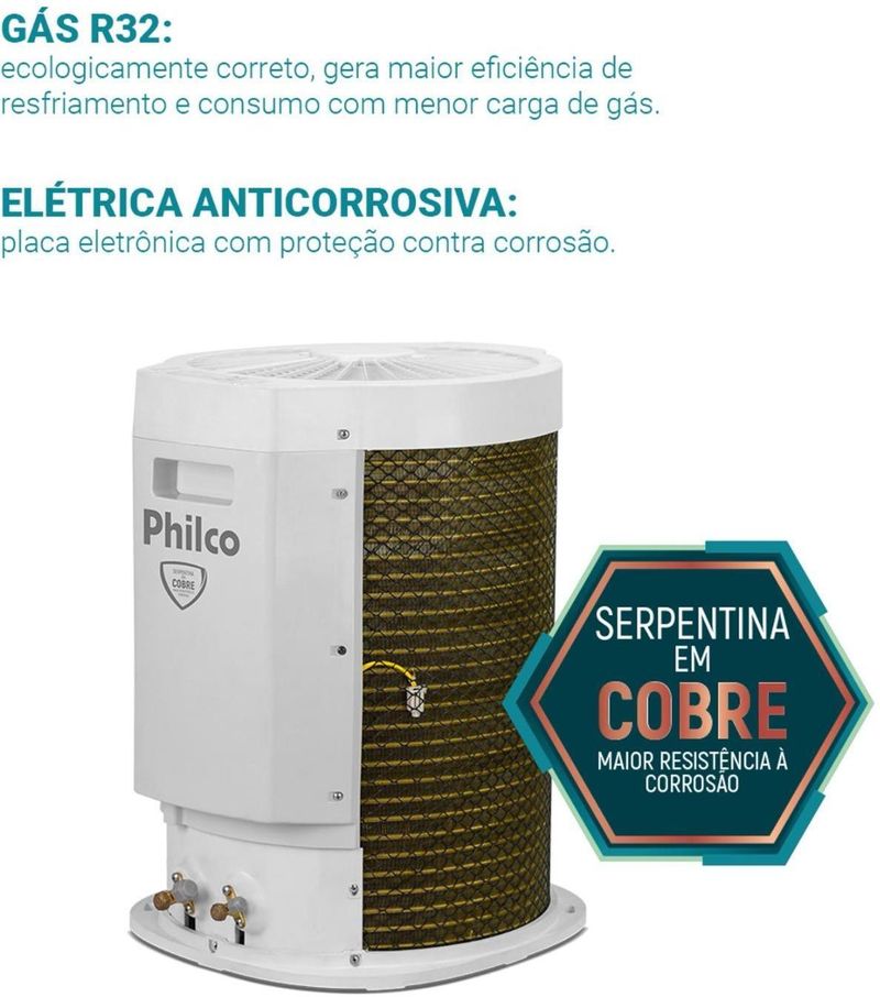 Condicionador de Ar Philco PAC30QF 3000 Btus Eco Inverter Branco 220V-ns_223498_4