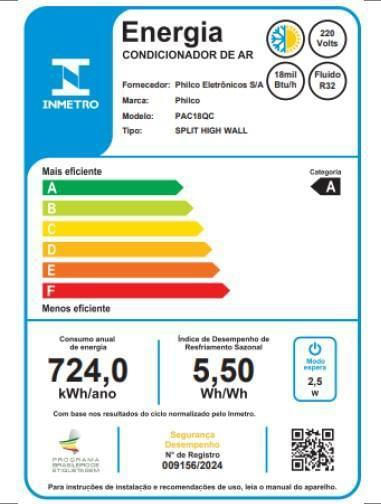 Condicionador de Ar Philco PAC18QF 18000 Btus Eco Inverter Branco 220V-ns_223496_10