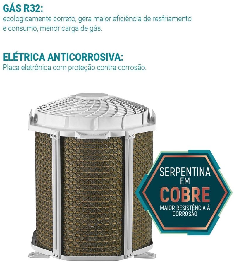 Condicionador de Ar Philco PAC12QF 12000 Btus Eco Inverter Branco 220V-ns_223495_1