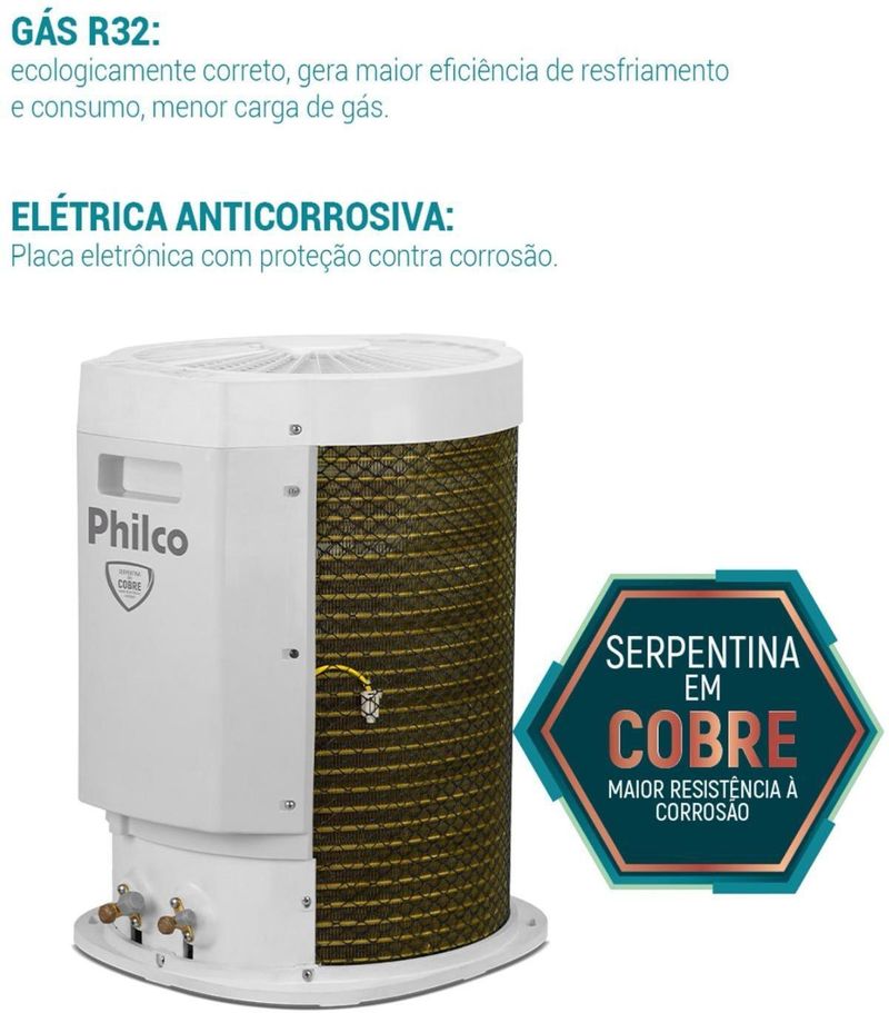 Condicionador de Ar Philco PAC18QF 18000 Btus Eco Inverter Branco 220V-ns_223496_3