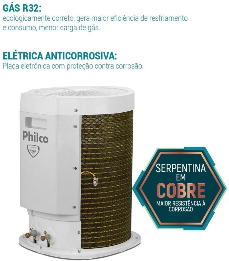 Condicionador de Ar Philco PAC18QF 18000 Btus Eco Inverter Branco 220V-ns_223496_6