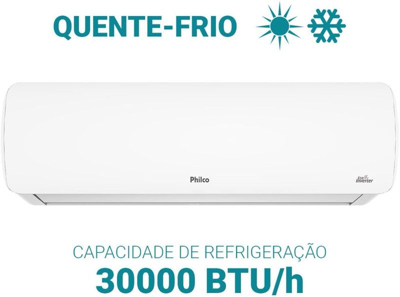 Condicionador de Ar Philco PAC30QF 3000 Btus Eco Inverter Branco 220V-ns_223498_2
