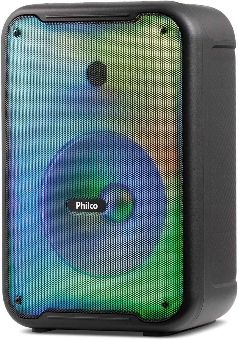 Caixa de Som Amplificada Philco PCX3800 250W Flash Light e Full Led Woofer de 8 Bateria interna com-ns_224716_2