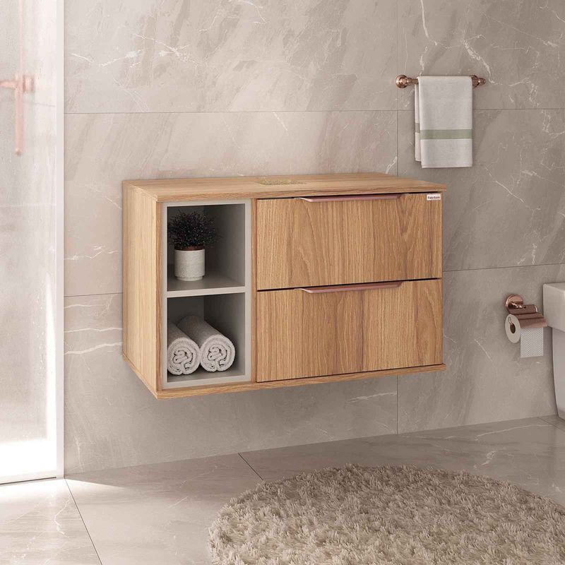 Balcão de Banheiro Fabribam Lívia Suspenso 78Cm Catedral / Nude-ns_219682_1