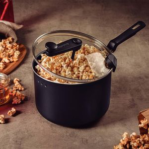 Pipoqueira Antiaderente Tramontina Panela de Pipoca Loreto 3,5 Litros Grafite