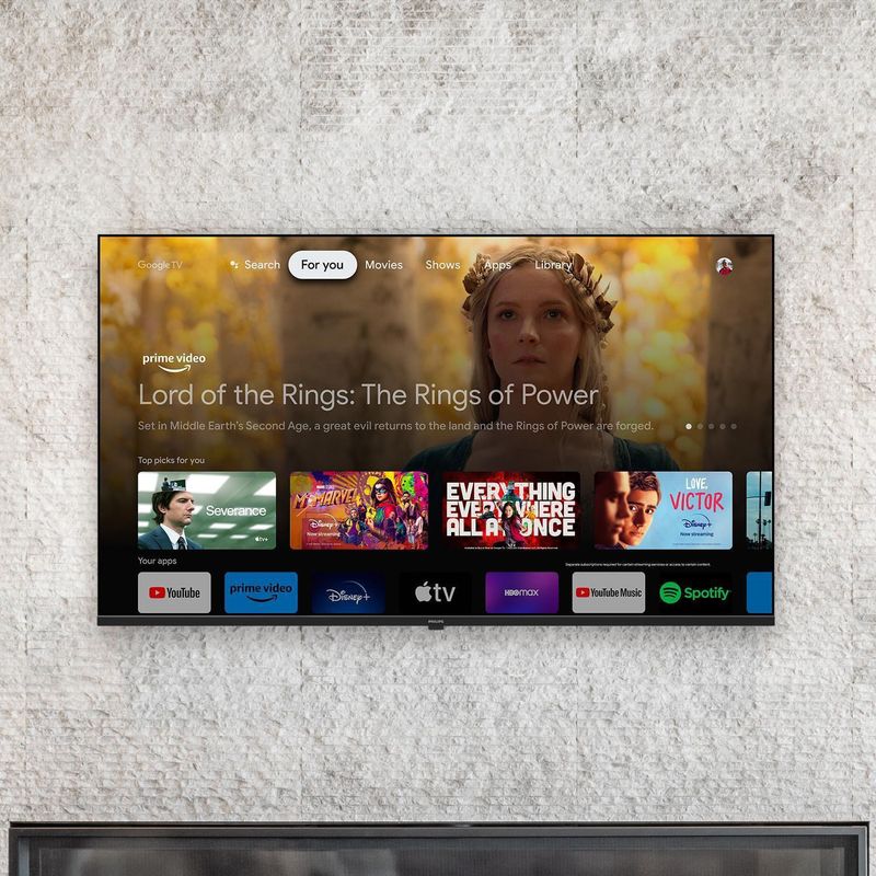 Smart TV / Televisor Philips 55 55PUG7019 Google TV 4K HDR Com Comandode Voz Sem Bordas e Chromecast Integrado Preta-ns_199566_9