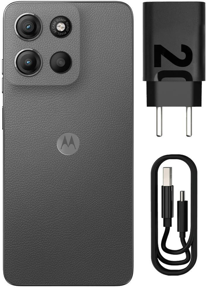 Smartphone / Telefone Celular Moto G15 256GB 12GB (4GB RAM+8GB RamBoost) e Câmera 50MP com AI Bateria de 5200 MAH Tela FHD+ 6-7 NFCGrafite-ns_205841_4