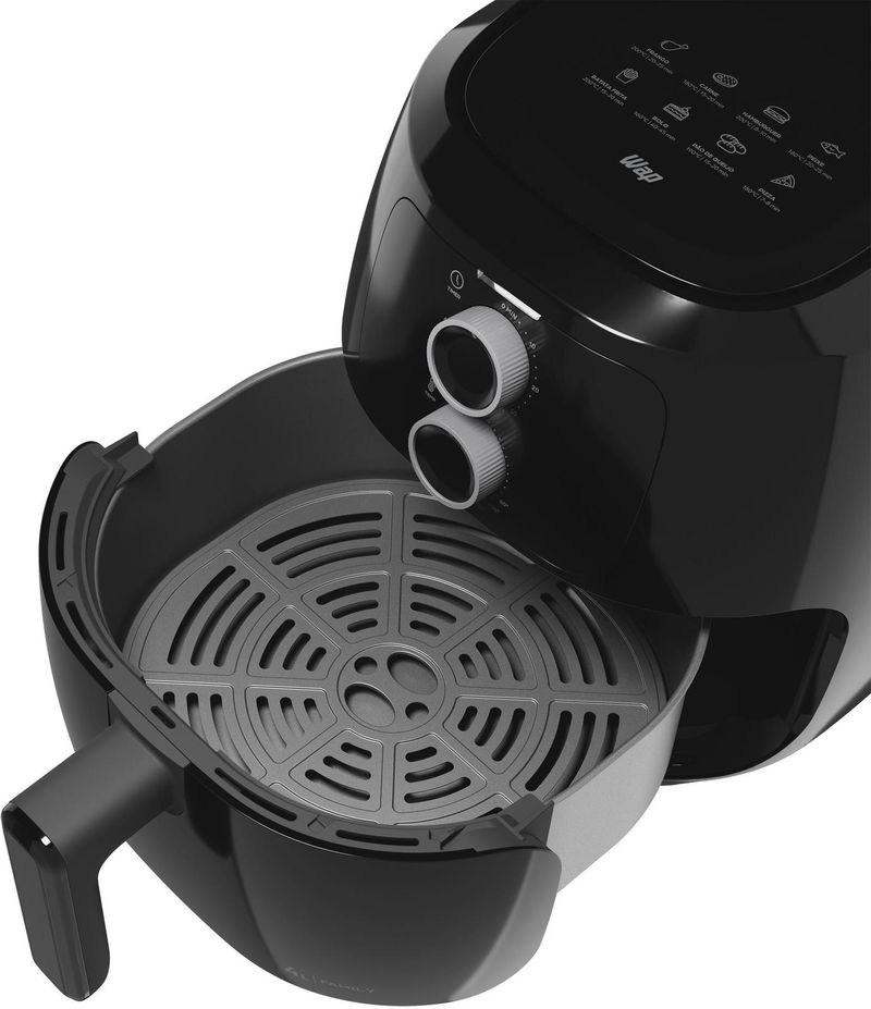 Fritadeira Elétrica / Air Fryer Wap Family Preta Prosdócimo 4L 1500W110V WAFF2-P Preto-ns_200612_6
