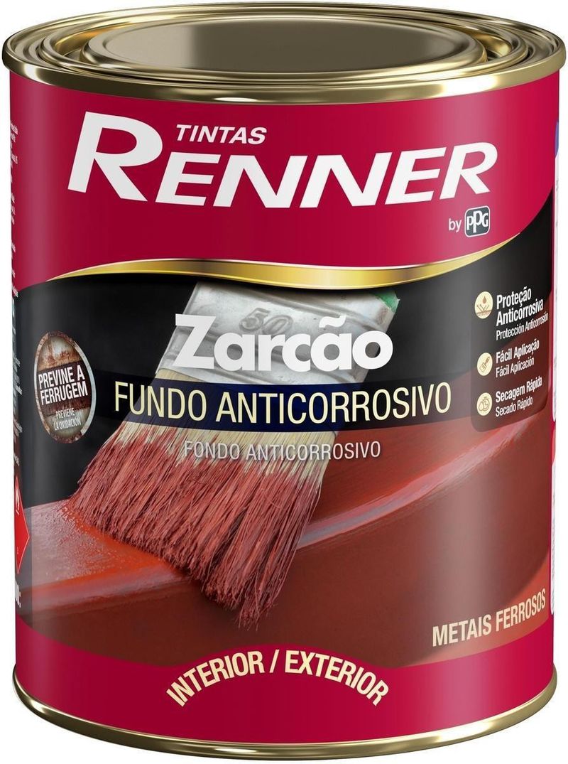 Fundo Preparador Metais Anticorrosivo Renner Zarcão 900ml-ns_71930_1