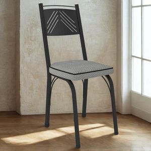 Cadeira Tubular Europa 151 Preto Assento ARTEF