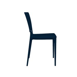 Cadeira Empilhável Urano Azul Marinho em Polipropileno