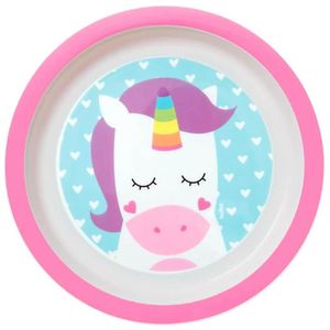 Pratinho para Bebê Animal Fun Buba 21cm Unicórnio Prato Infantil Refeição