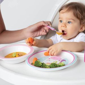 Pratinho para Bebê Animal Fun Buba 21cm Unicórnio Prato Infantil Refeição