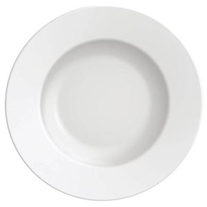 24 Pratos Sobremesa Porcelana Branco 21cm Tramontina Maria Augusta Restaurante