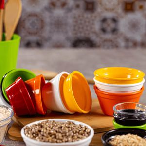 Ramekin de Melamina Profissional 50ml Branco Porta Molho 6cm Maionese Ketchup Mostarda Shoyu