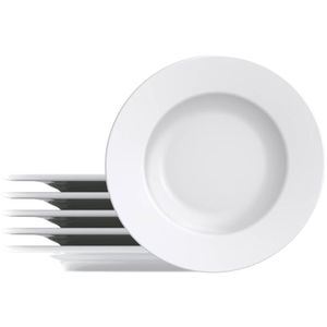 Jogo de Prato Sobremesa Tramontina Porcelana 21cm 6 Peças Maria Augusta