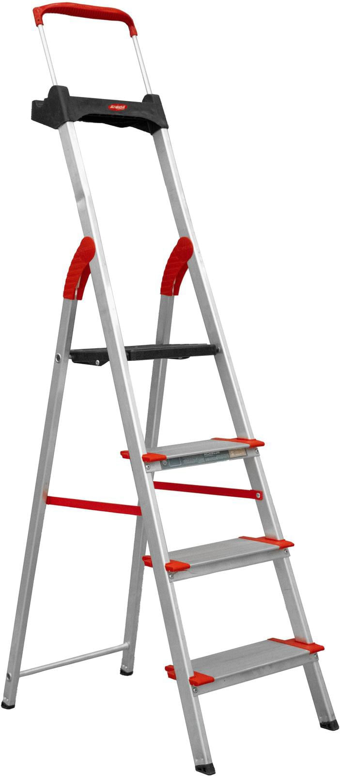 Escada De Aluminio Comfort 403x1723 Antiderrapante 4 Degraus-ns_212953_1