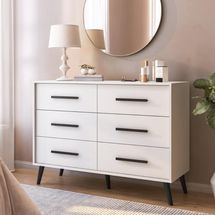Cômoda com 6 Gavetas Retrô 120cm Multimóveis CR45363